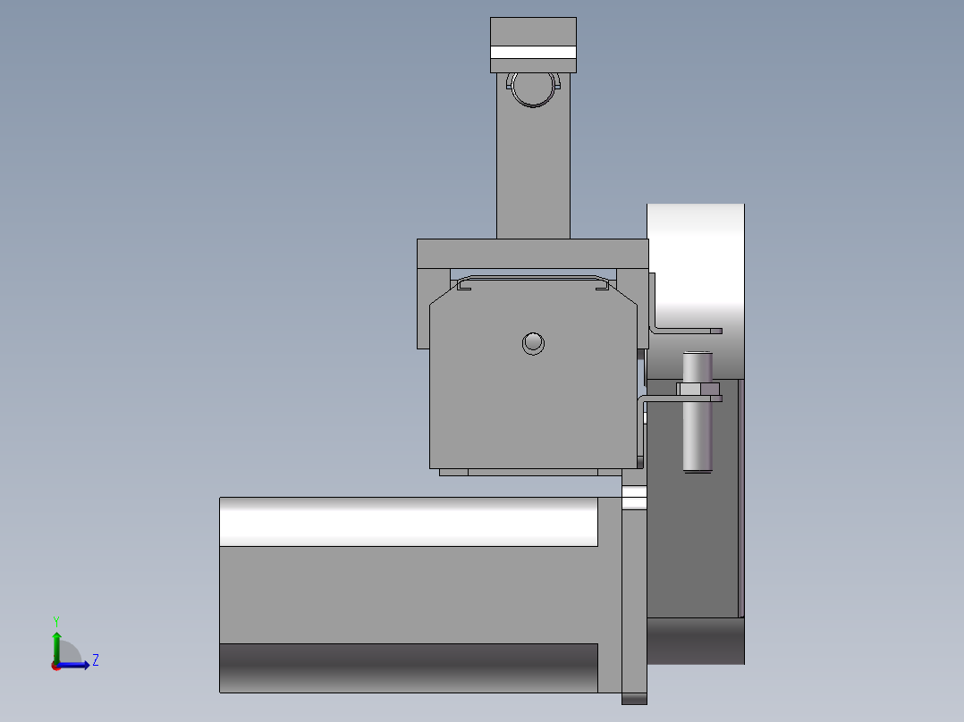 单臂机械手左视图