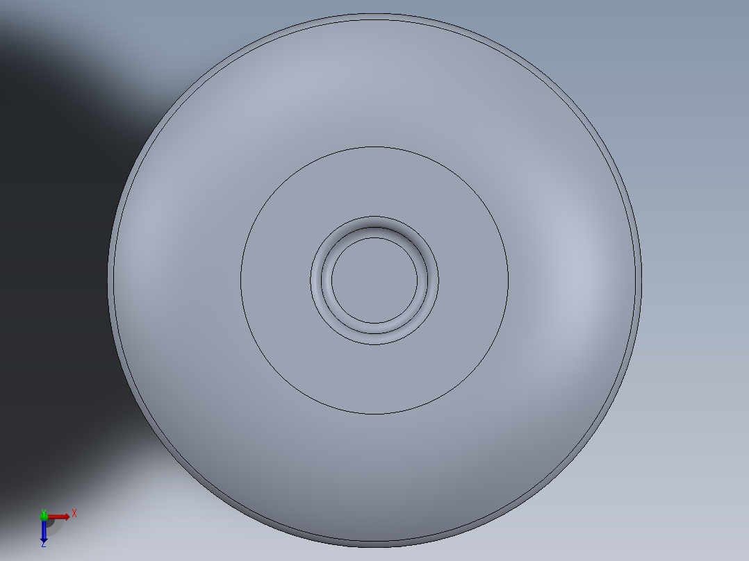 紧固件-0.2500 Rivet俯视图