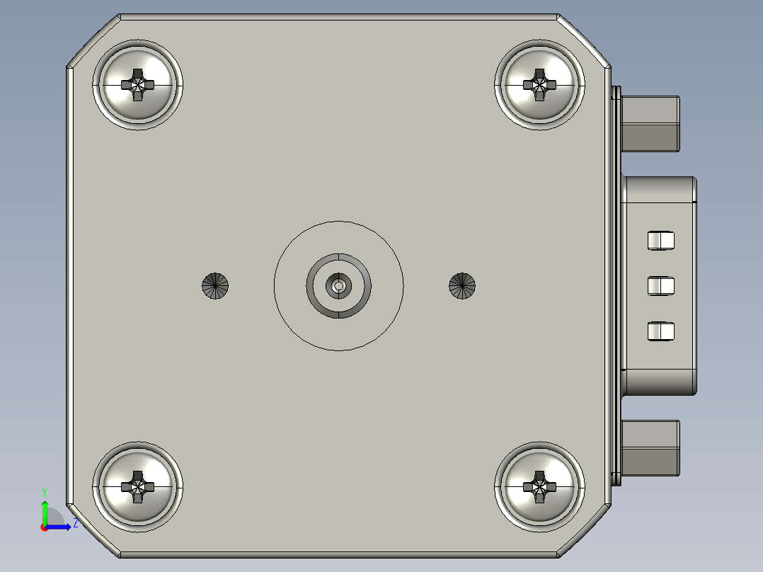 步进电机4左视图