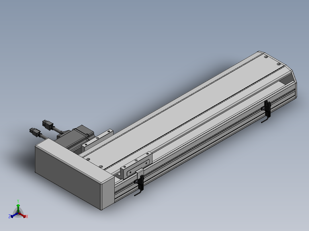 精密模组MY130-T10-400L-BR-P20B-C4-C正等轴测图