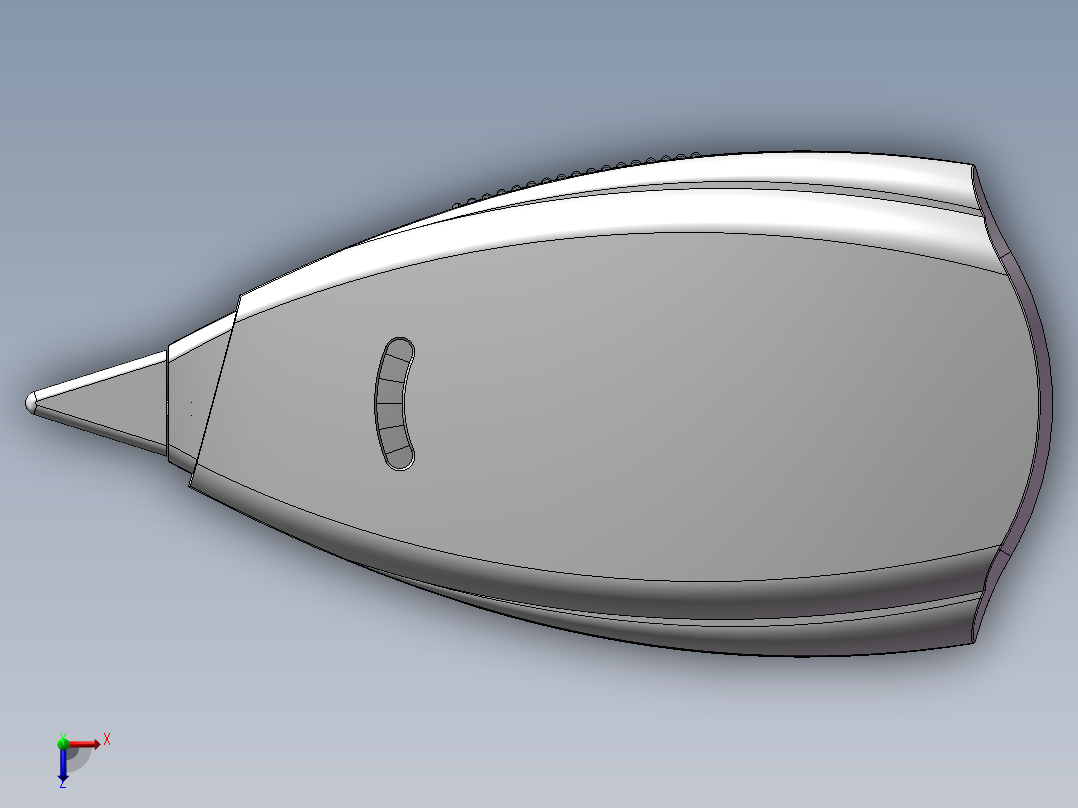 飞度修正带3D模型俯视图
