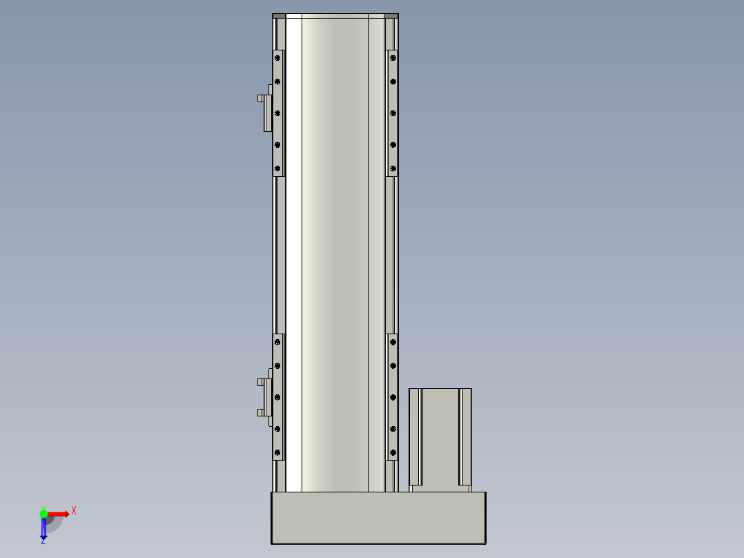直线模组WG-LHA12-S250-L设计图纸俯视图