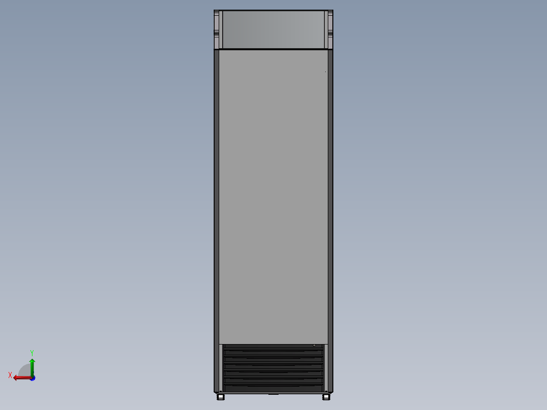 陈列展示柜后视图