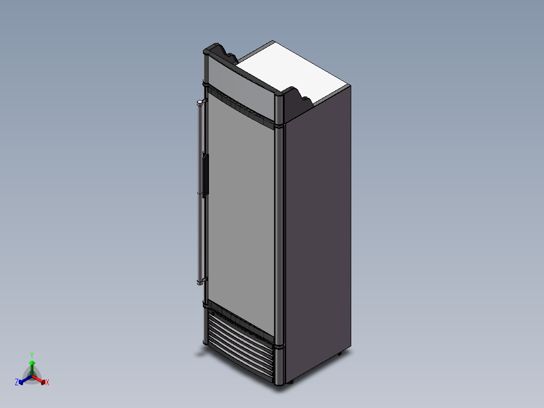 陈列展示柜正等轴测图