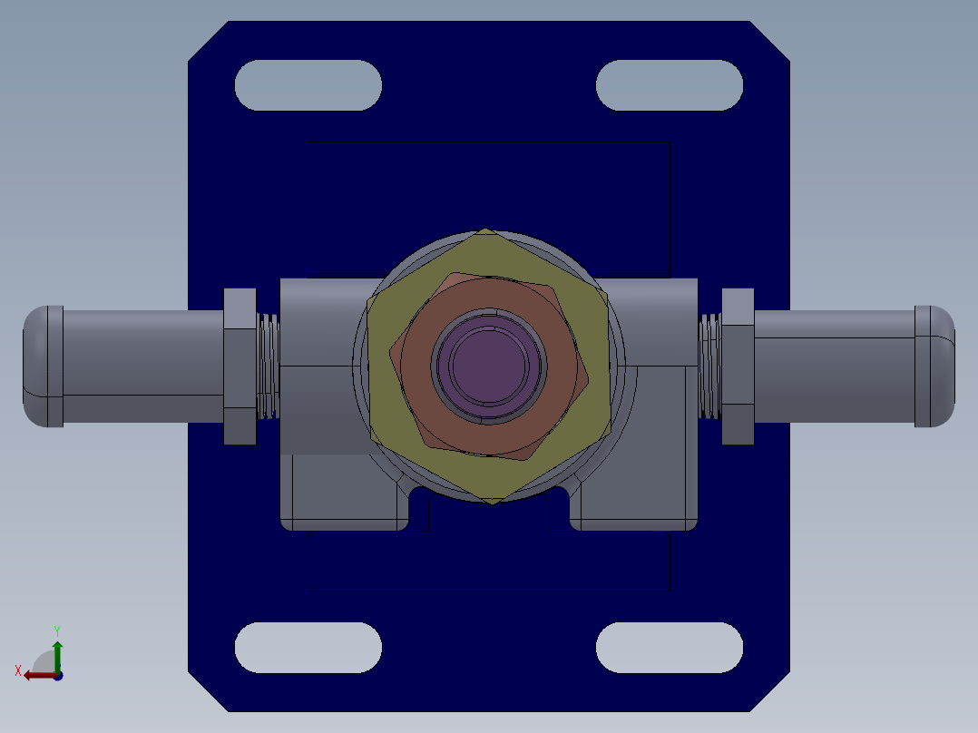 阀体卡簧安装机后视图