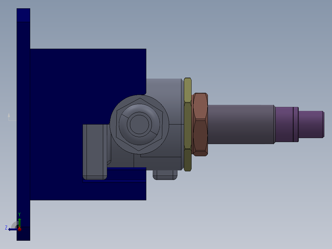 阀体卡簧安装机右视图
