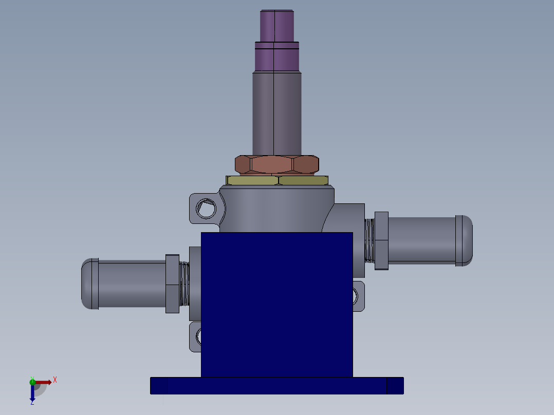 阀体卡簧安装机俯视图