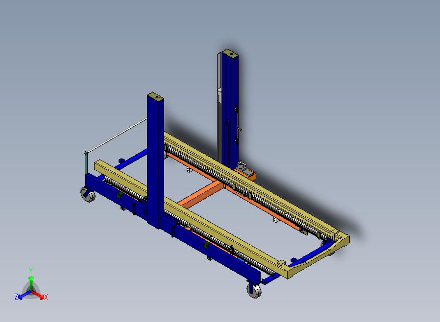 液压升降机 车厢升降机构<span style='color: red'>3D</span>数模图纸 Solidworks设计 附IGS格式
