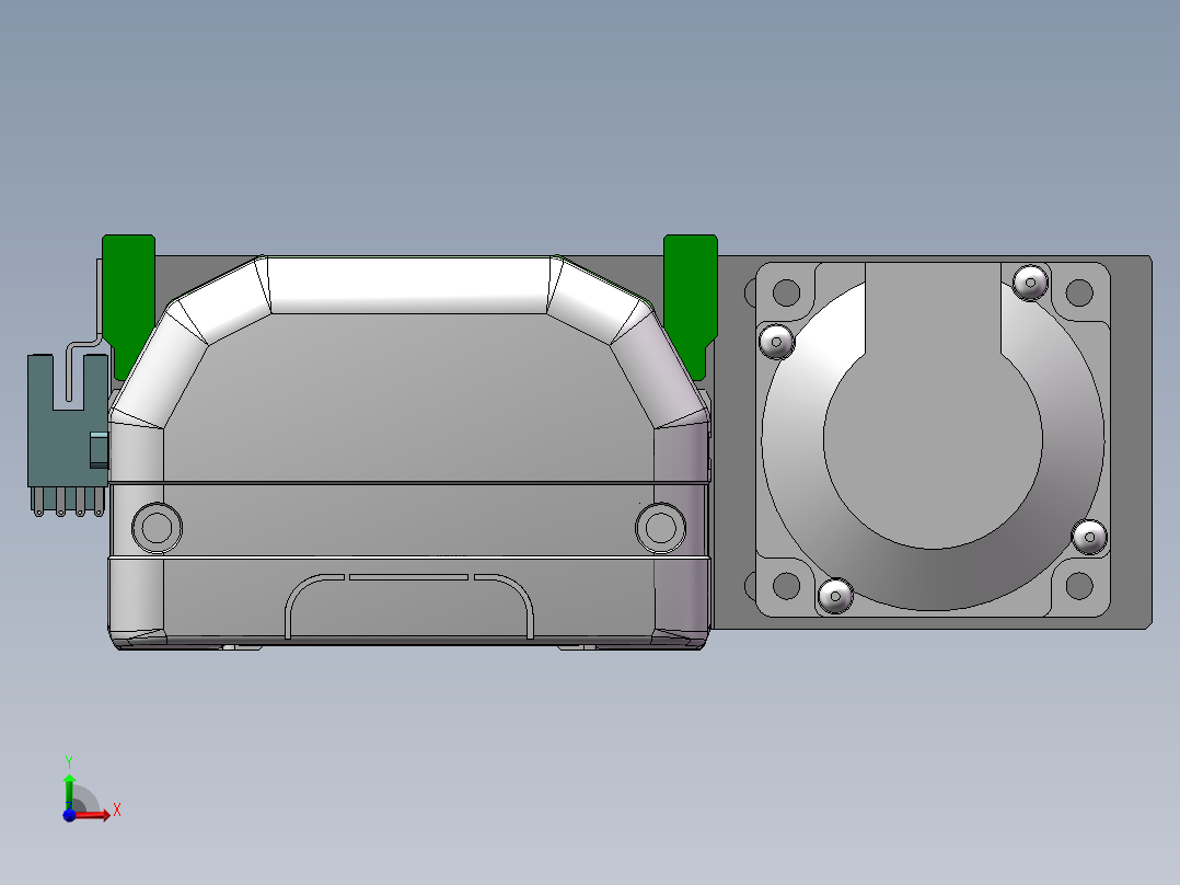 MTH丝杆半封闭模组MTH12-BR-P200W前视图