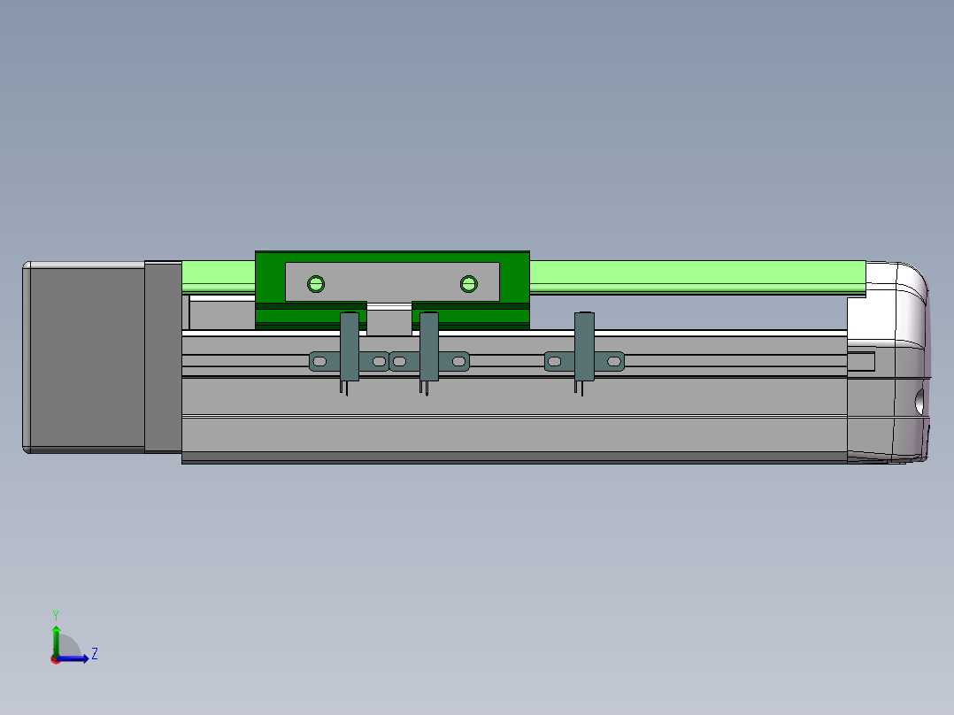 MTH丝杆半封闭模组MTH12-BR-P200W左视图
