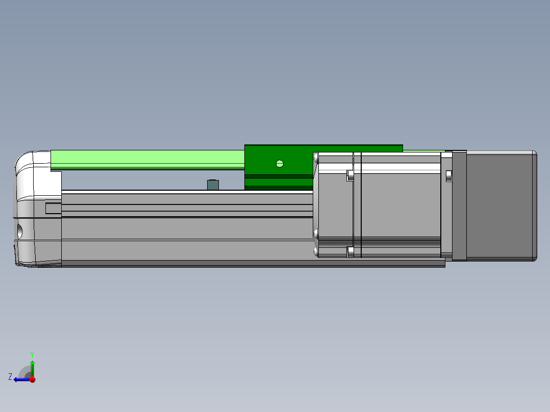 MTH丝杆半封闭模组MTH12-BR-P200W右视图