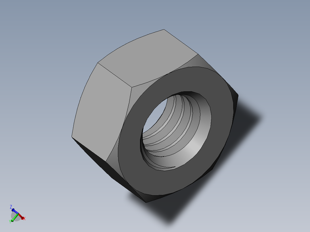 DIN 934 螺母-M6 Nut.SLDPRT