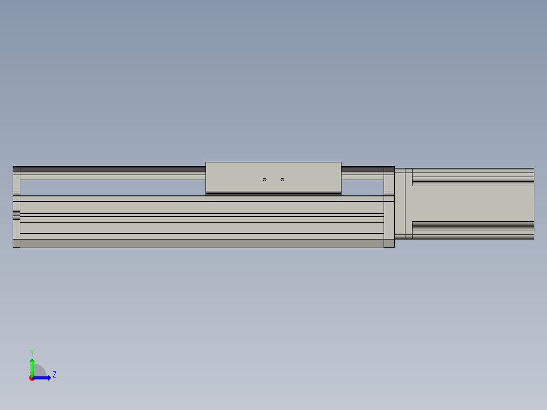东锦丝杆传动-直线滑台模组DH170-C-L10-S150-BC-P750W-C3左视图