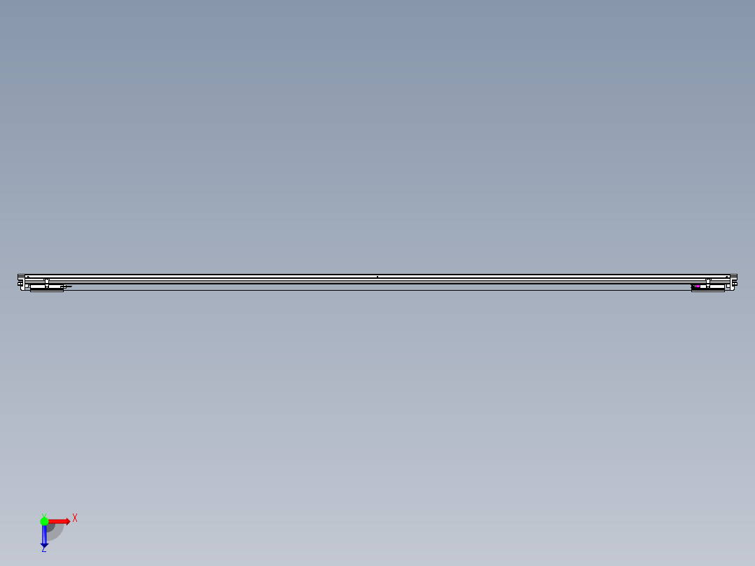 威洛博VL系列直线电机模组-2VL14S2-S3000俯视图
