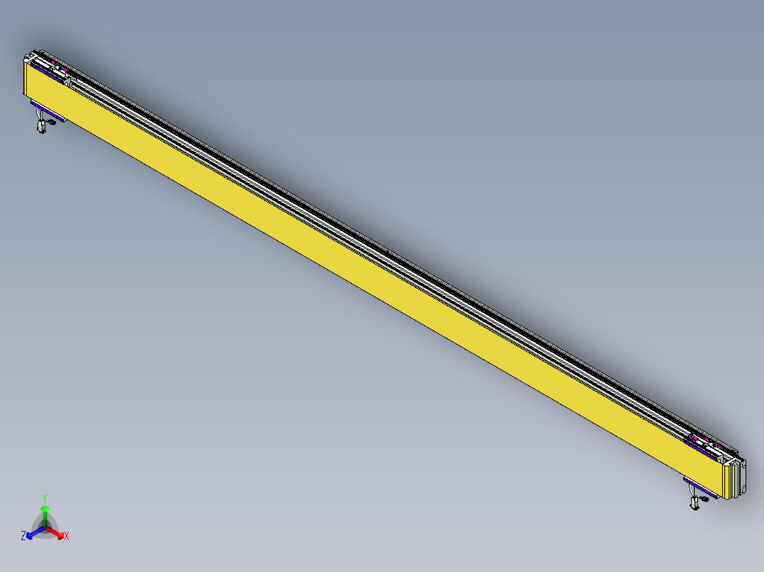 威洛博VL系列直线电机模组-2VL14S2-S3000正等轴测图