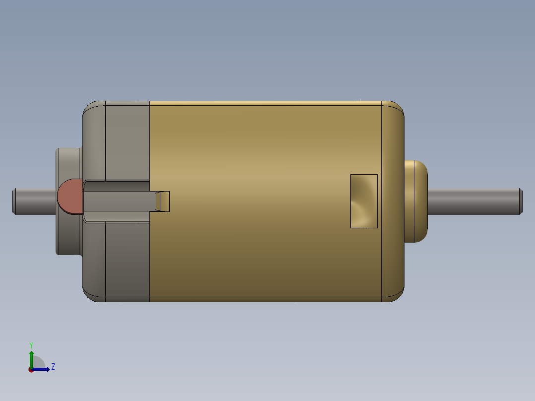 直流电机10左视图