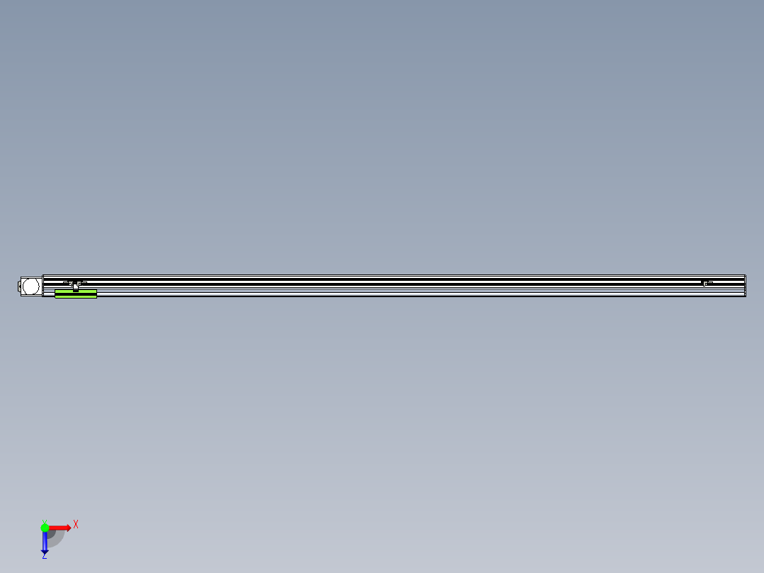 同步带滑台-半封闭B13-L90-S2100-L-P40-D3俯视图