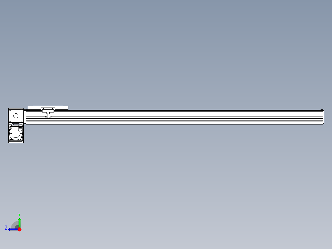 同步带全封闭直线模组TPA-HCB-120D-90-L1050-LP-Y-P40-N3右视图