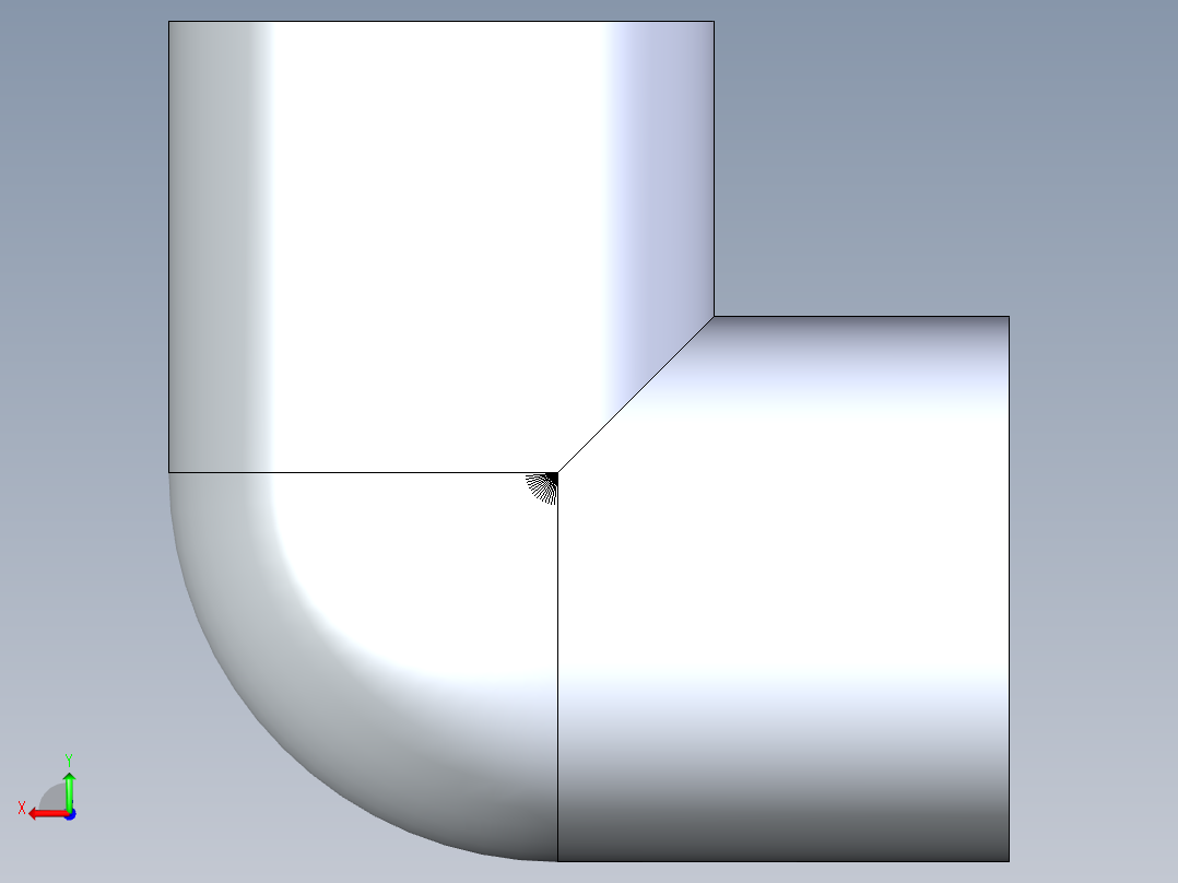 聚氯乙烯配件07-Sch80_90Elbow_FPTxFPT_808-003_0.375in后视图