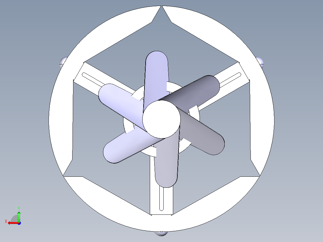 管道检测机器人原型后视图