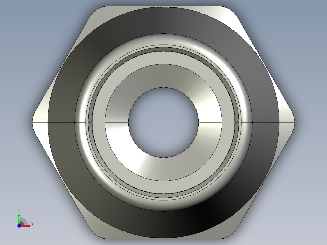 压缩运输工具用导管接头前视图