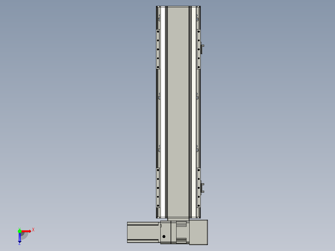 直线模组LHB17-L40-S500-RU设计图纸俯视图