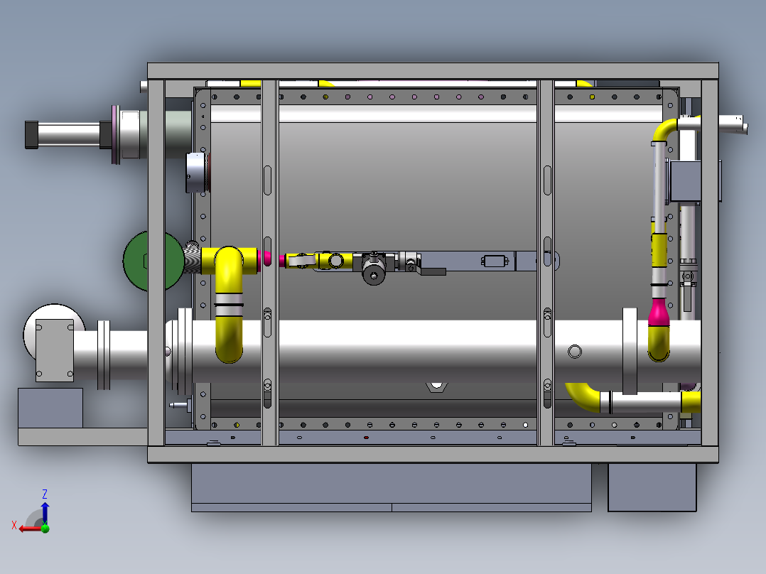 污水生化处理装置蒸发器俯视图