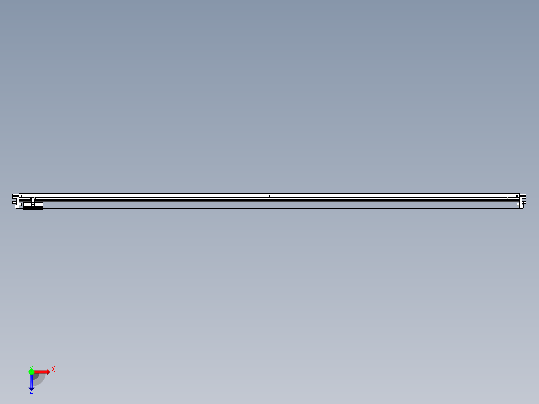 威洛博VL系列直线电机模组-VL17E1-S2650俯视图