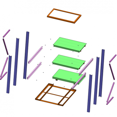 模具存放架（活动抽板）