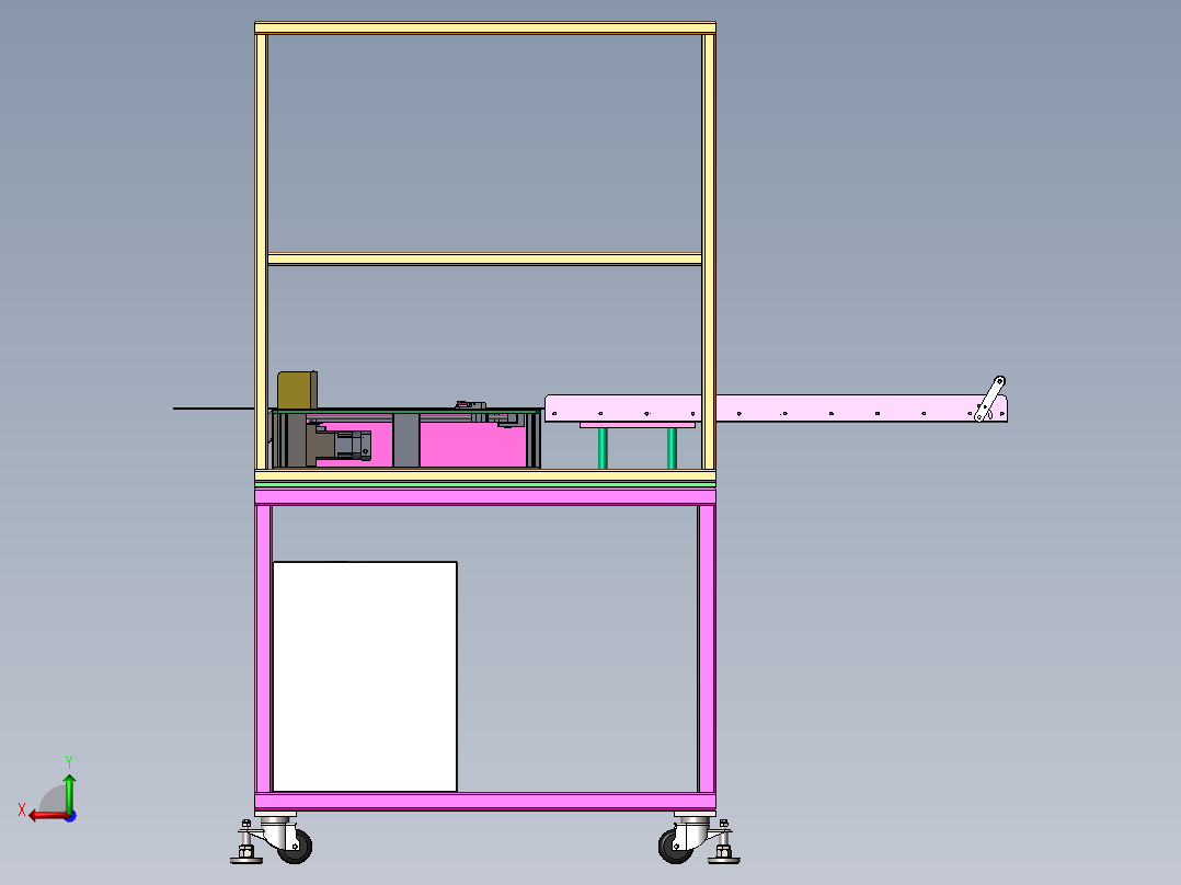 织带高速裁断机sw18可编辑后视图