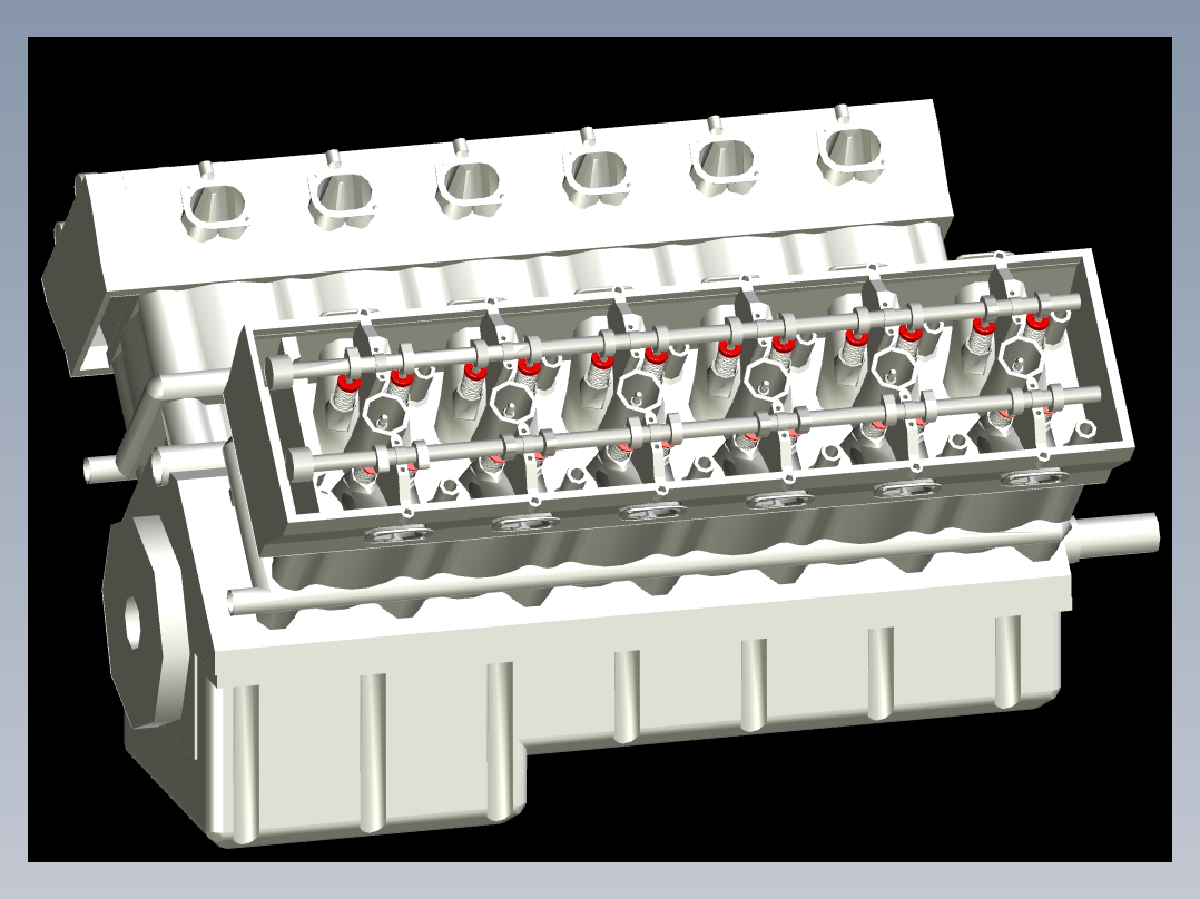 AUTOCAD <span style='color: red'>简单</span><span style='color: red'>的</span><span style='color: red'>发动机</span>引擎