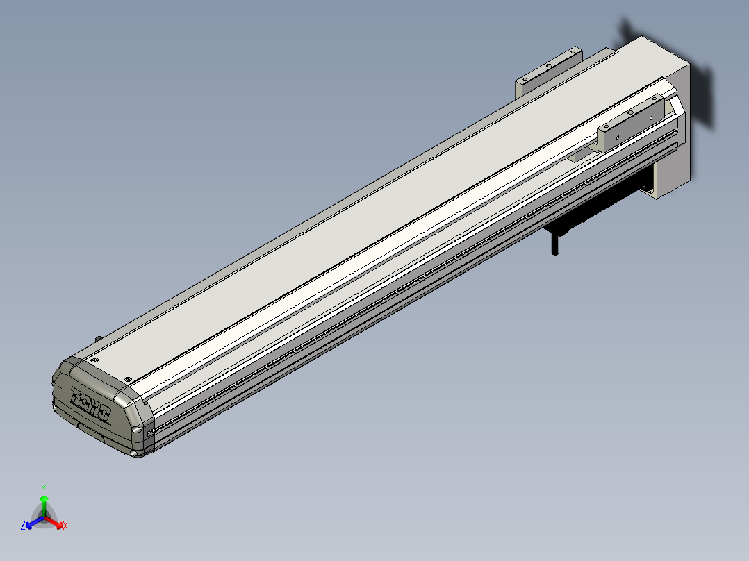 Toyo东佑达直线模组-ETH13-650-BM-200W+煞車正等轴测图