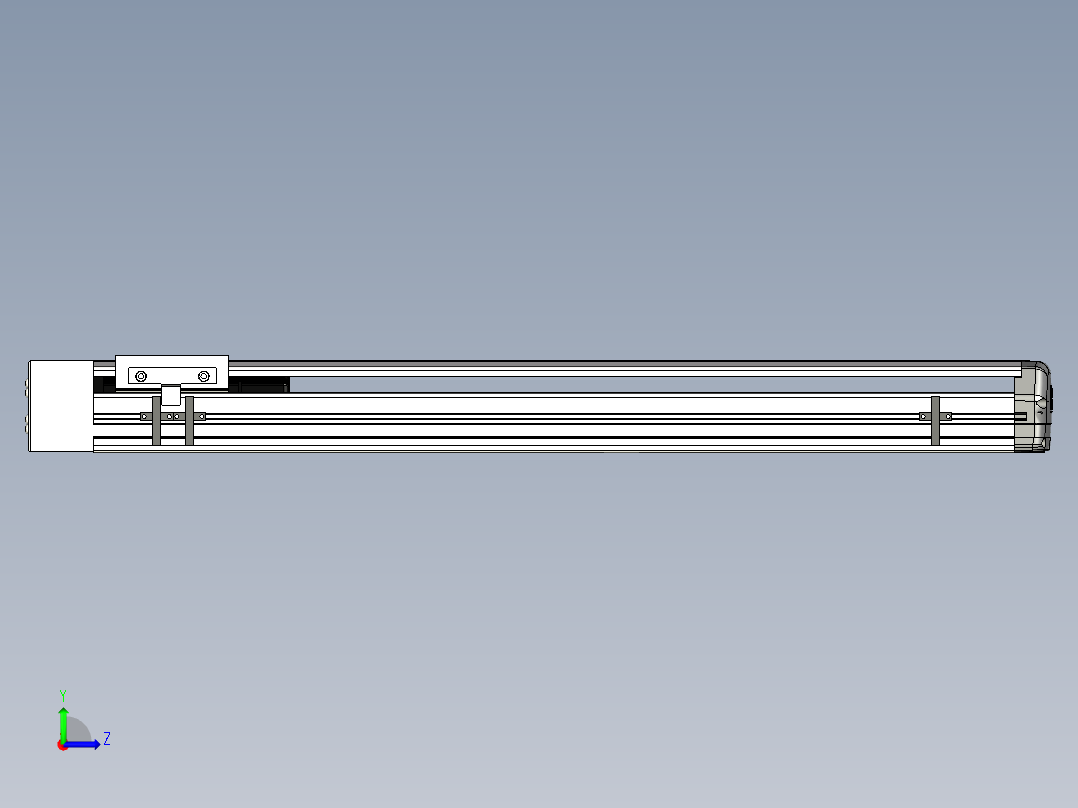 Toyo东佑达直线模组-ETH13-600-BR-400W+煞車左视图