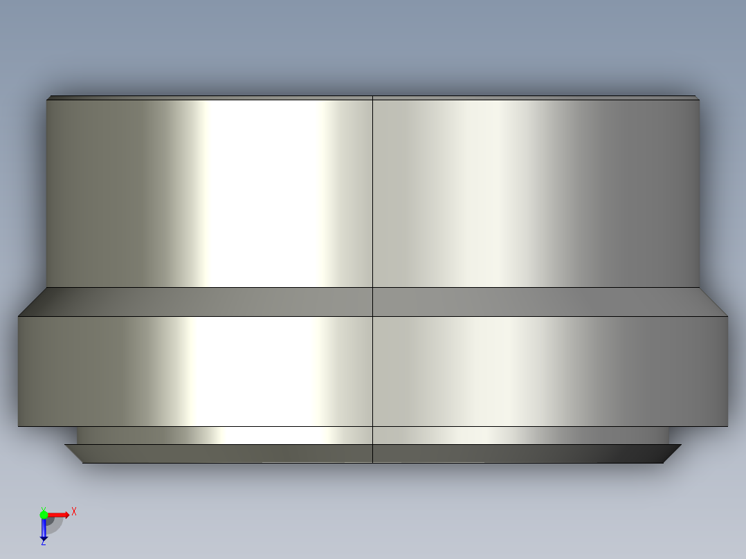 卡套式工业通用硬管接头12_tu-s俯视图