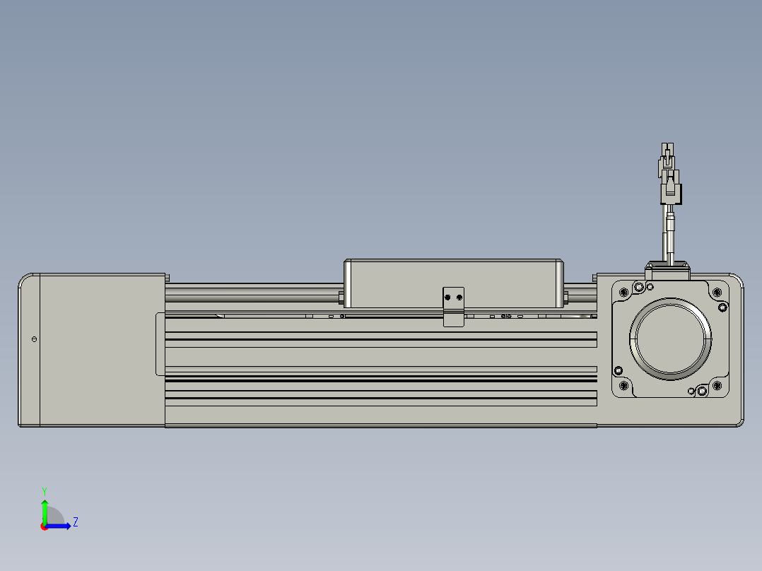 威洛博直线电机模组EB8-L200-S100-R-P75-MS3左视图