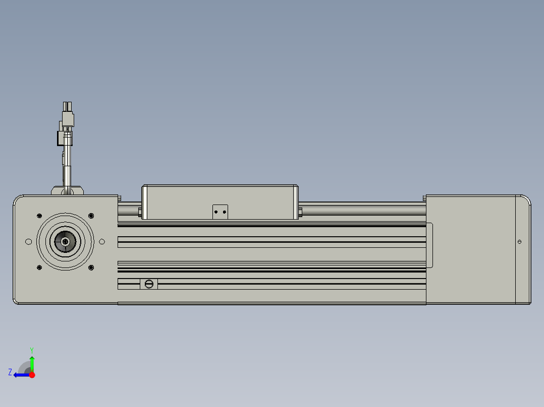 威洛博直线电机模组EB8-L200-S100-R-P75-MS3右视图