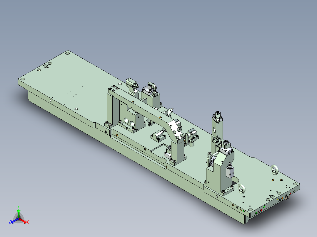后扭梁夹具数模