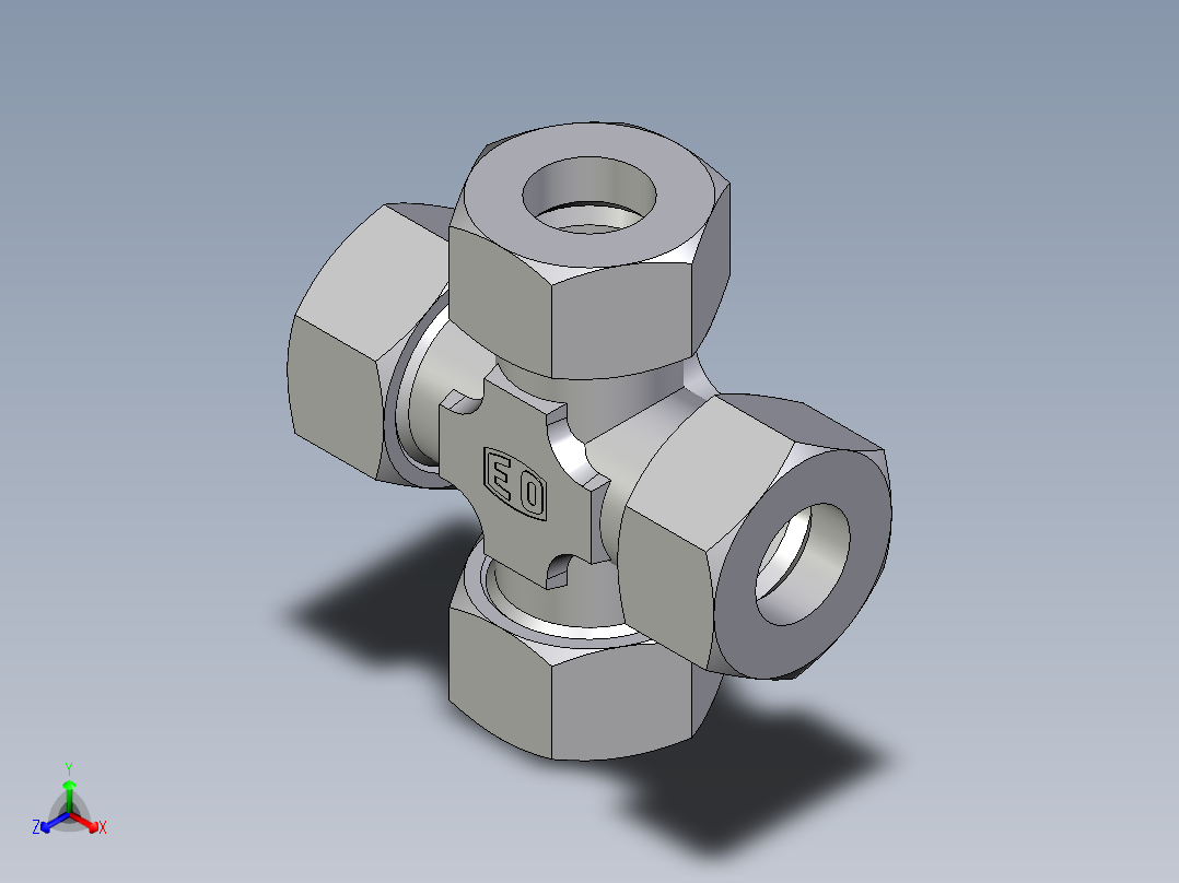 卡套式工业通用硬管接头EO_Union_cross_K38ZSCF