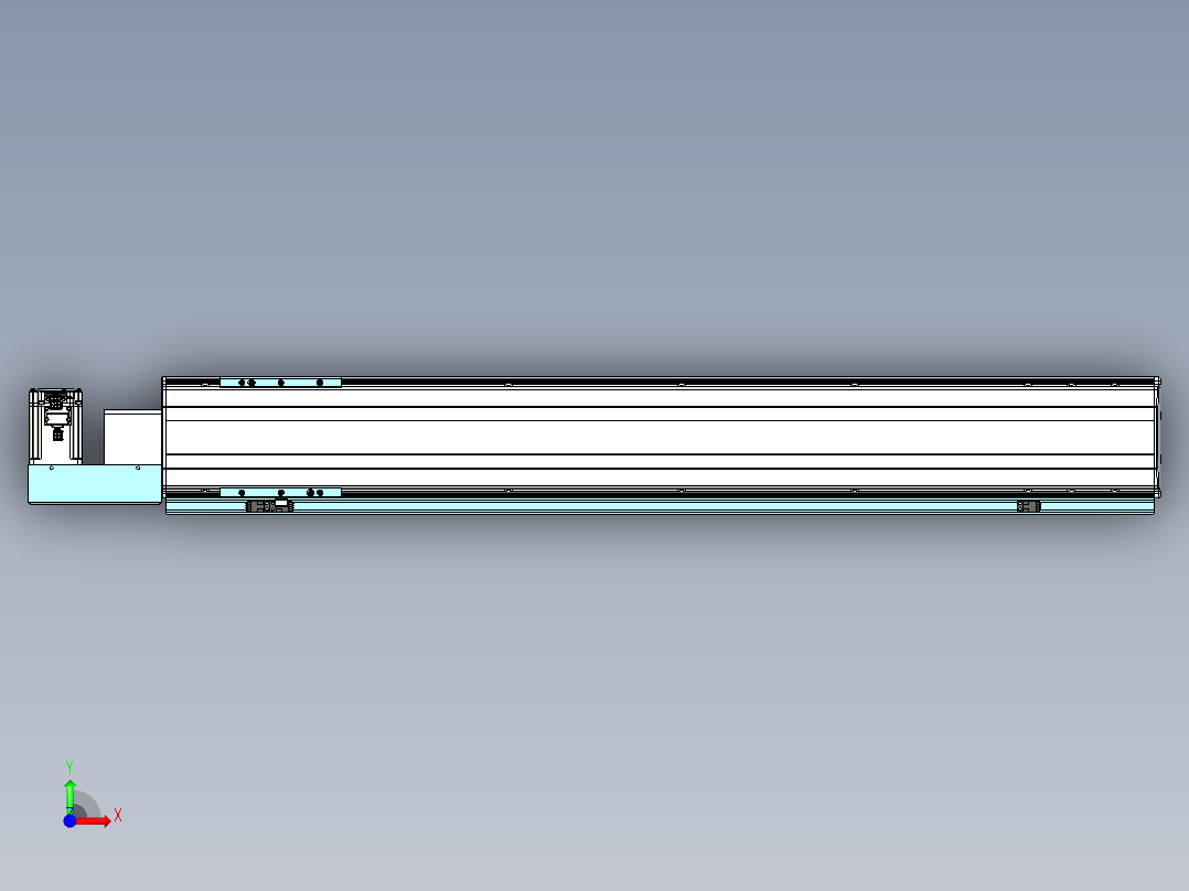 威洛博VBF同步带传动一般环境VBF14-L45-S850-BL-ZP40-C3前视图