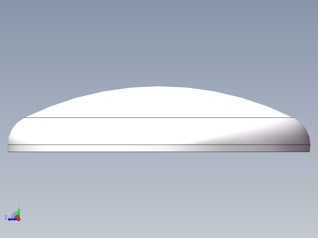 THB碟形封头DN1100右视图