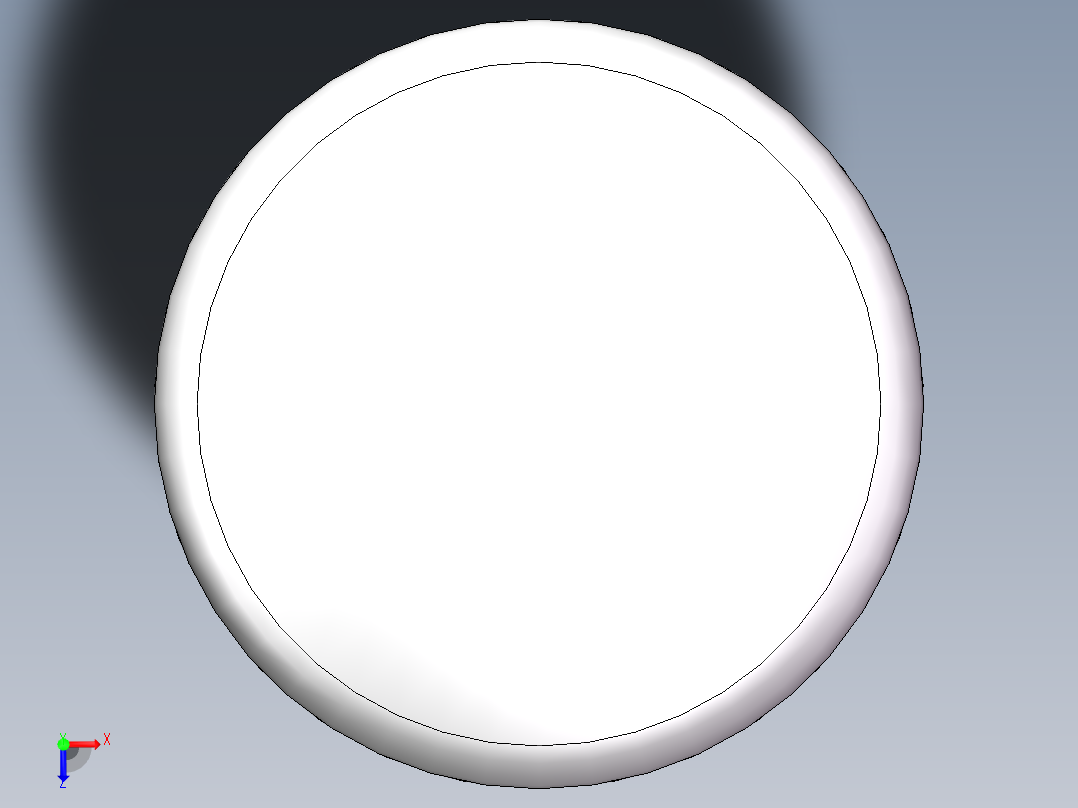 THB碟形封头DN1100俯视图