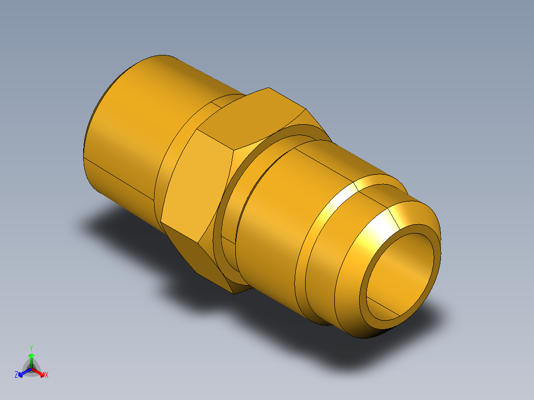 扩口式工业通用硬管接头Male Connector 48F-8-6