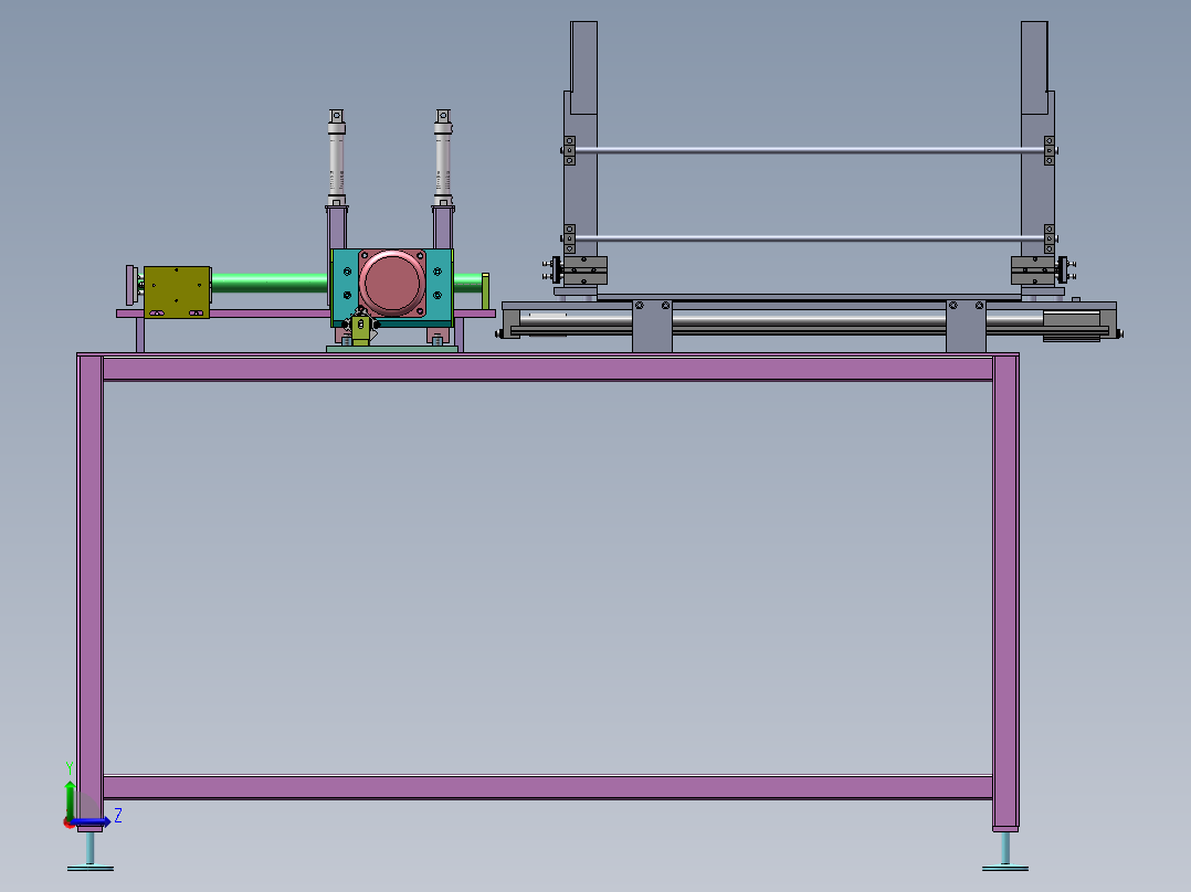 钢管钻孔机sw18可编辑左视图