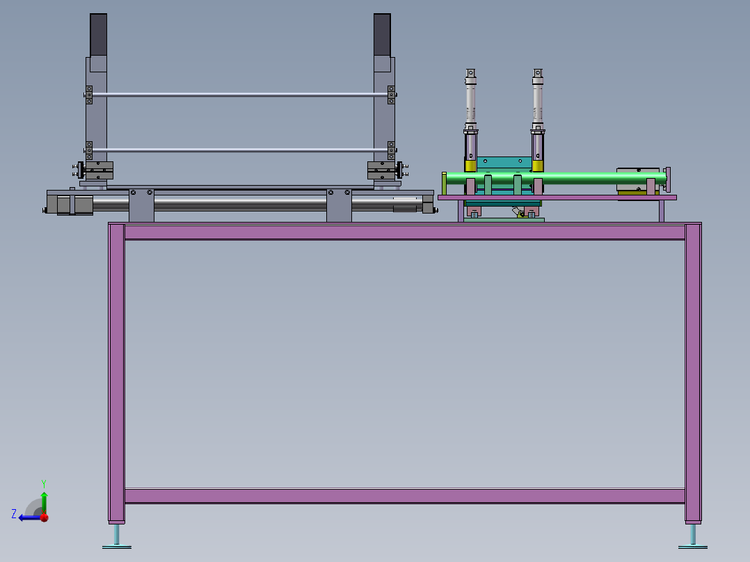 钢管钻孔机sw18可编辑右视图