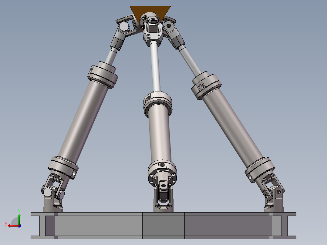 并联机器人arallel-robot-1 SW STP后视图