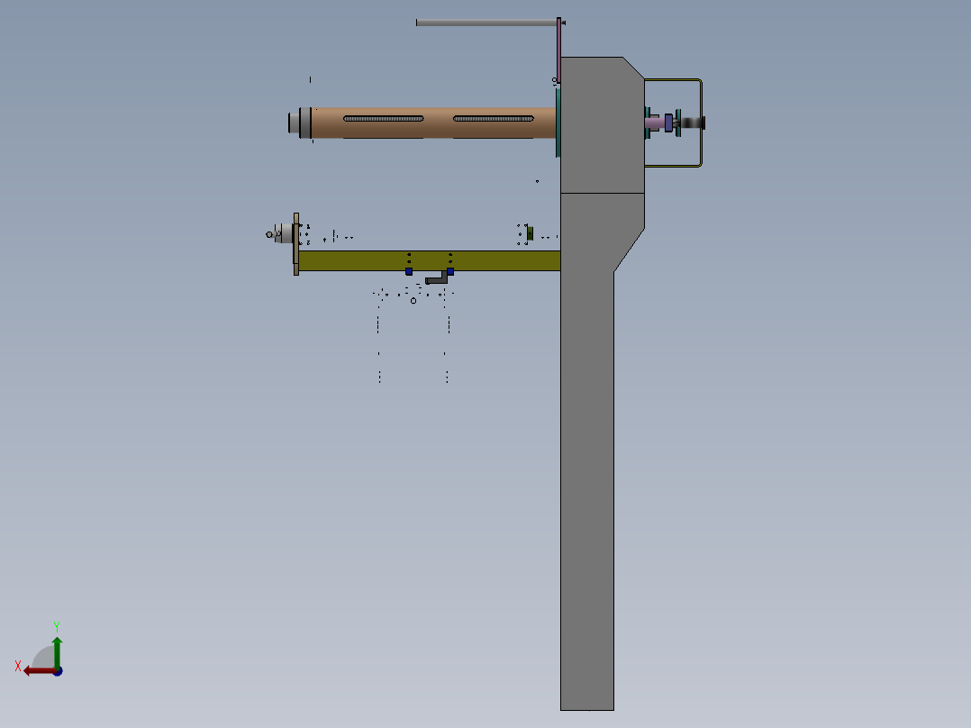 枕式包装机后视图