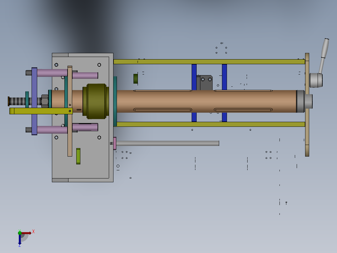枕式包装机俯视图