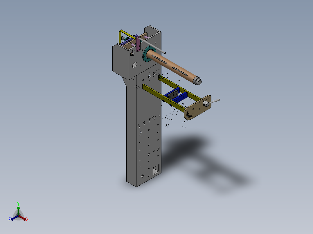 枕式包装机正等轴测图