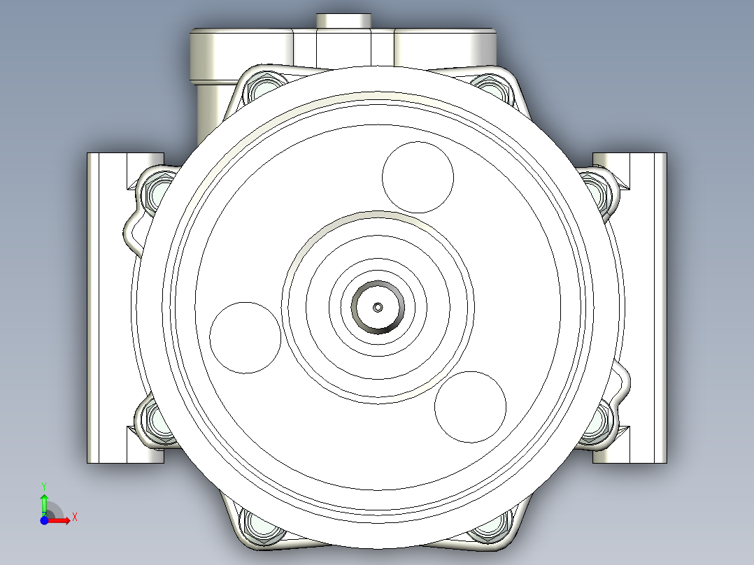 空调压缩机--stp前视图