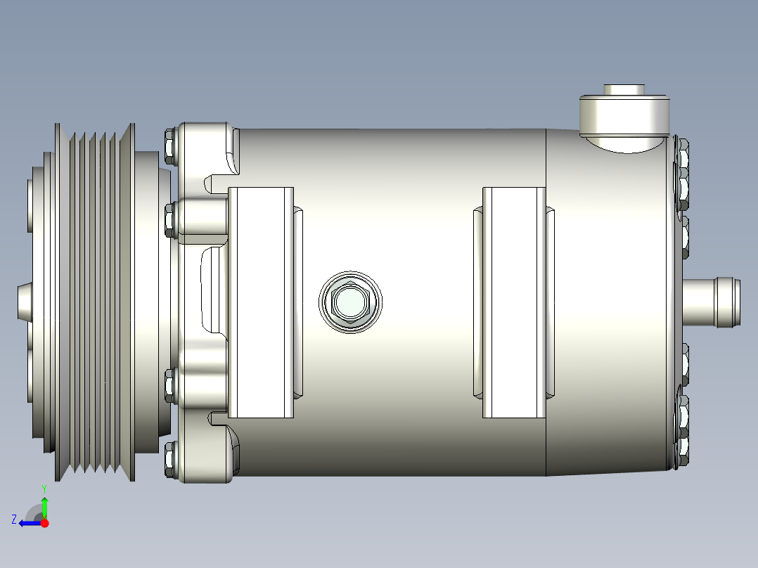 空调压缩机--stp右视图